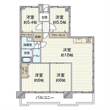 4LDK 間取り