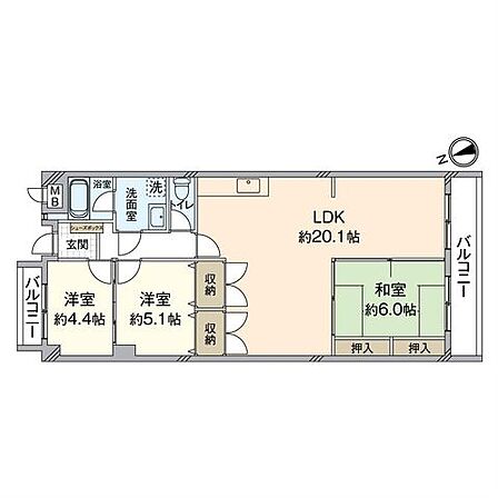 4LDK 間取り