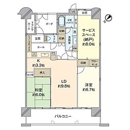 間取図画像 2SLDK