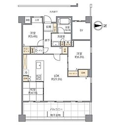 シティガーデンBONJONOテラス 3LDKの間取図画像