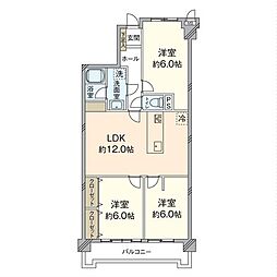 アメニティ富士見 3LDKの間取図画像