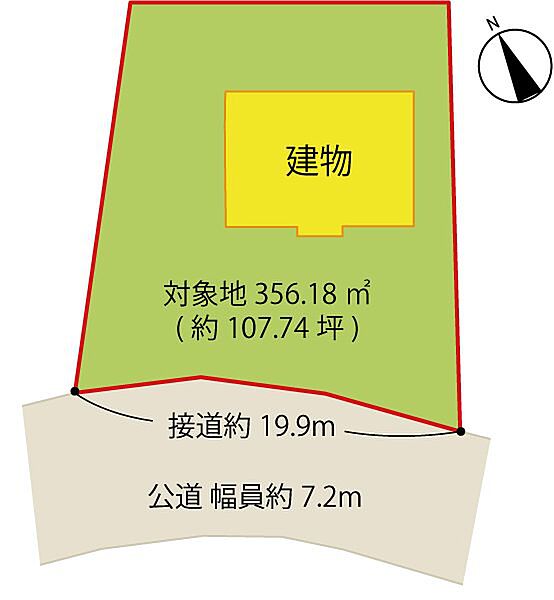 現地対象地の配置図です。