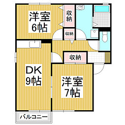 間取図画像 2DK