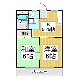 間取図画像 2DK