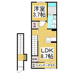 MILLE FLEUR (ミルフルール) 1LDKの間取図画像