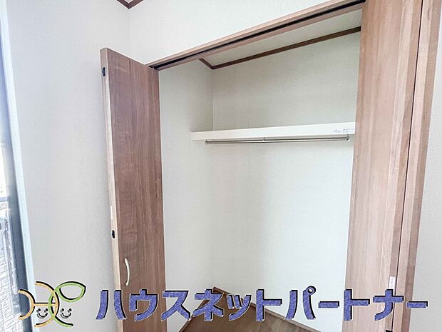 全室に収納が付いています。季節の衣替えも簡単にできますね。片付け上手になれそう。