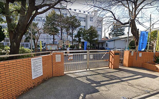 周辺環境-中学校(300m)足立区立蒲原中学校