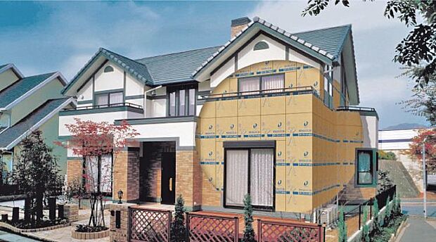 ダイライトは、自然界の無機質材料を有効活用した画期的な新素材です。高強度・防耐火・耐久性などの強さはもちろん、住む人の健康や自然環境にも「やさしい」。しかも建設作業の負担軽減にまできめ細かく配慮してい