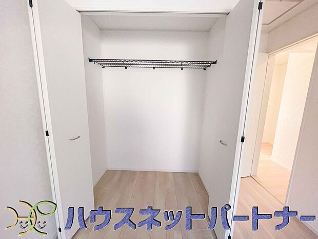 全室に収納が付いています。季節の衣替えも簡単にできますね。片付け上手になれそう。