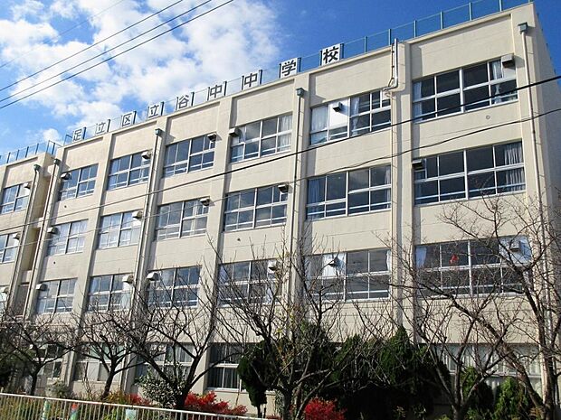 周辺環境-中学校(1000m)谷中中学校