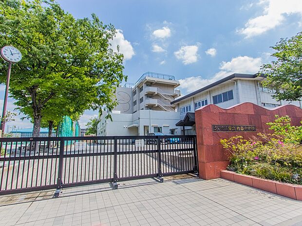 周辺環境-中学校(700m)内谷中学校