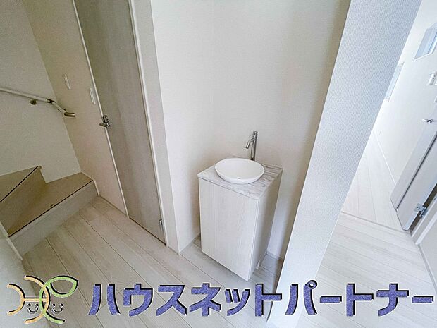 2階に洗面台をもう一つ設置しました。ちょっとした設備に感動です。