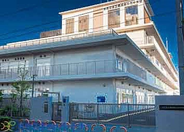 周辺環境-中学校(550m)足立区立鹿浜菜の花中学校