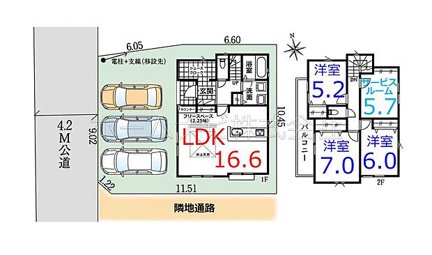 間取り図 兼 区画図