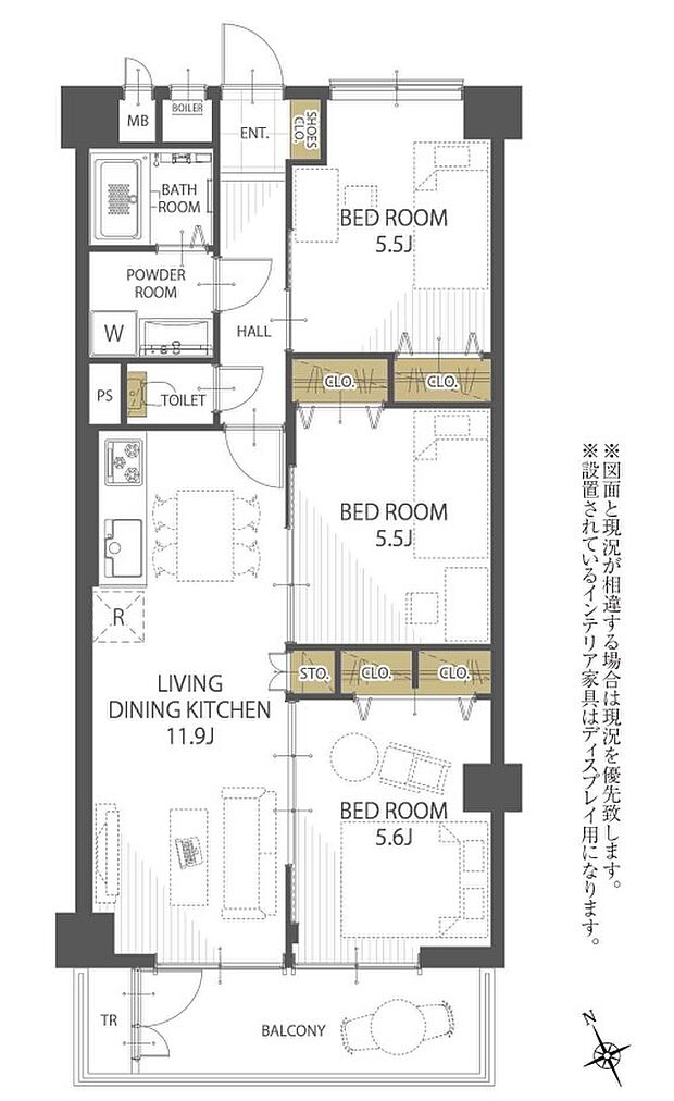 東武鶴瀬西口サンライトマンション(3LDK) 10階/1007号室の間取り