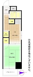 ライオンズマンション神楽坂第5 1DKの間取図画像