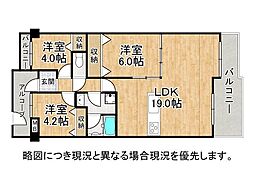 ユニライフ明石魚住 3LDKの間取図画像