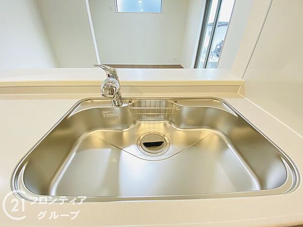 ワイドシンクなので家族が増えても洗い物楽々です