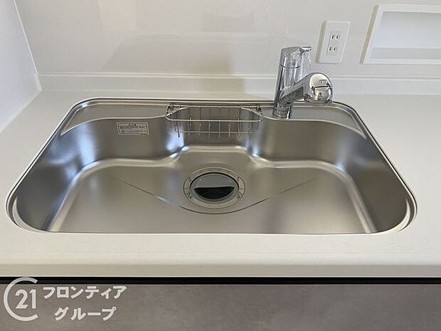 ワイドシンクなので家族が増えても洗い物楽々です