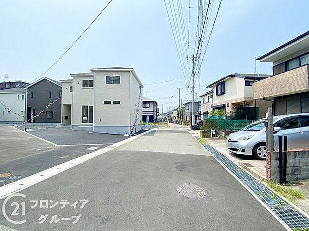 現地写真更新!現地ご案内とともに住宅ローンのご相談も承ります!実際の道路幅や雰囲気は、ぜひ一緒に現地で確認いたしましょう