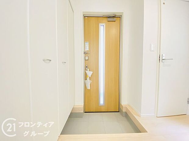 玄関は防犯性の優れたダブルロックドアです!