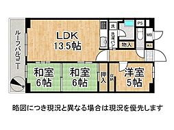 ルネ須磨南2棟 3LDKの間取図画像