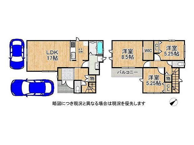 窓を多く配した間取りで、明るく風通しの良いお家です