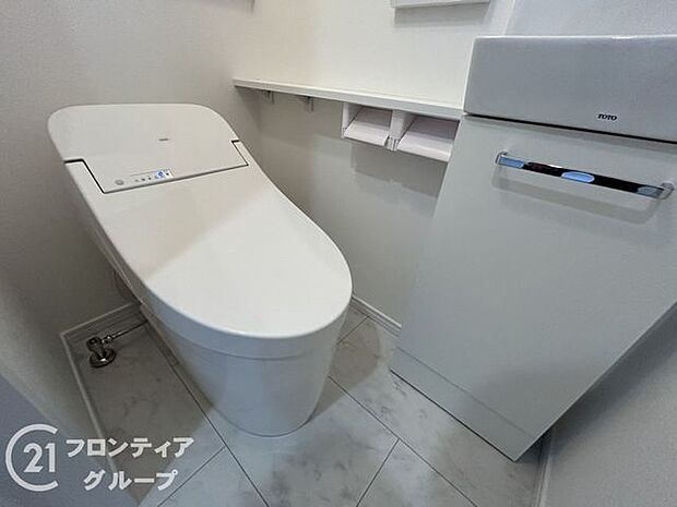 各階トイレ付きで忙しい朝も混み合わず便利