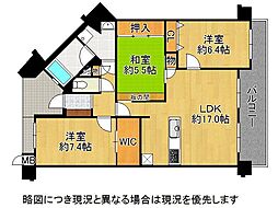 リベール舞子ガーデンズ　中古マンション 3LDKの間取り