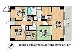 間取図画像 3LDK