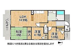 間取図画像 3LDK