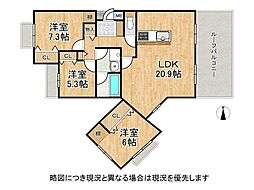 間取図画像 3LDK