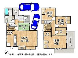 明石市大久保町大窪　中古一戸建て 4LDKの間取り