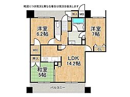 ワコーレ・明石アルベージュ 3LDKの間取図画像