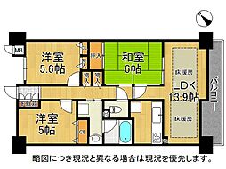ピュアハイツ垂水潮見ケ丘 3LDKの間取図画像