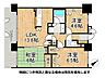 間取り：南西向きのバルコニーに面した明るいLDKと全室収納が魅力。