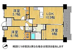 プレステージ明石大久保5 3LDKの間取図画像
