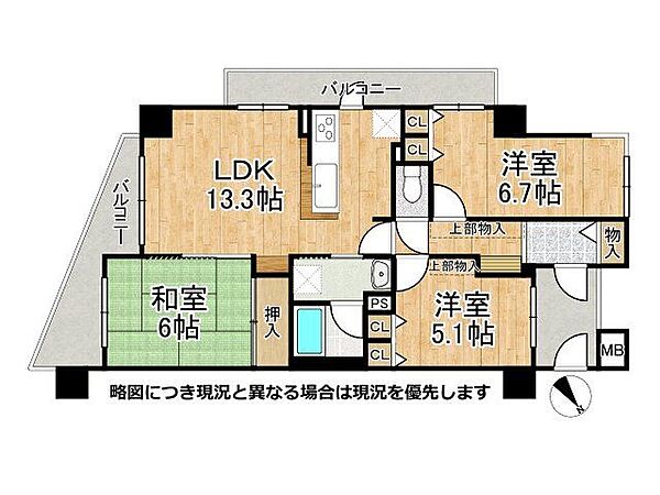 生活スペースとプライベートな空間がバランスよく配置された機能的な間取り！日々の家事効率を高めてくれる使い勝手の良い設計がゆとりある時間をもたらします
