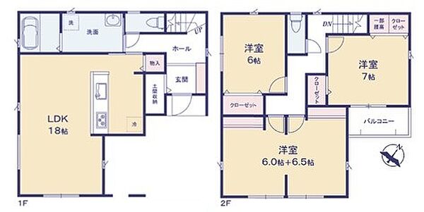 間取りを拡大表示