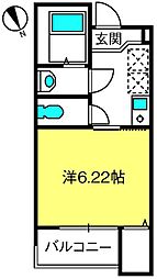 ボヌール指扇 1階1Kの間取り