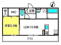 間取図画像 1LDK