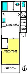 間取図画像 1DK