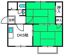 間取図画像 2DK