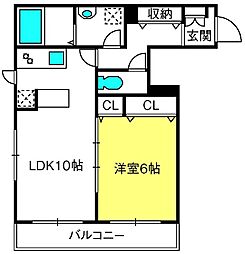 間取図画像 1LDK