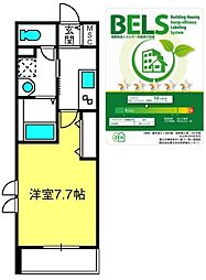 グランドアヴェニール 1階1Kの間取り