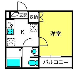 間取図画像 1K
