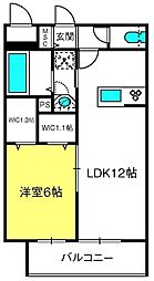 間取図画像 1LDK