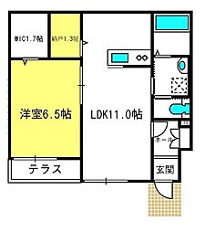 間取図画像 1LDK