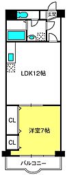 パレ・ロワイヤル大宮 1LDKの間取図画像