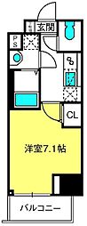 LIBRGRANT大宮 1Kの間取図画像